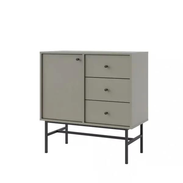 Komoda z szufladami do salonu Sakai 3 1F 3S T814 Eukaliptus 748698