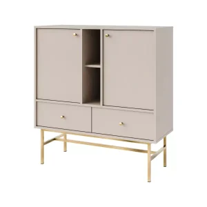Komoda z szufladami do salonu Sakai 3 2F 2S T825 Beżowy 748708 Komoda z szufladami do salonu Sakai 3 2F 2S T825 Beżowy 748708