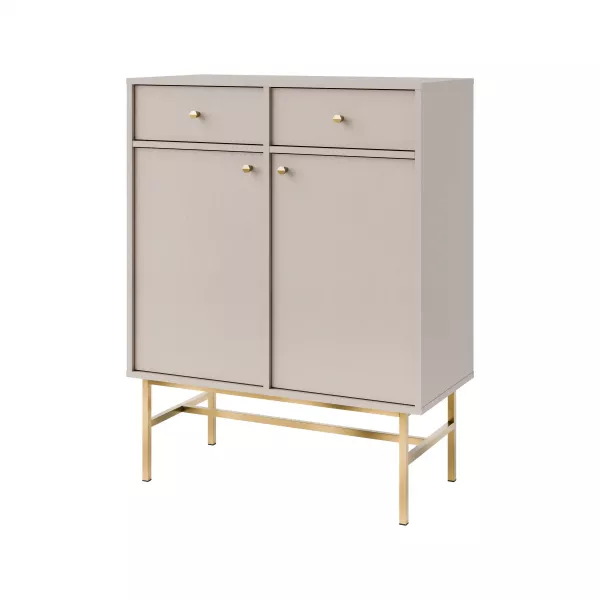 Komoda z szufladami do salonu Sakai 3 2F 2S T826 Beżowy 748682