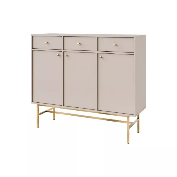 Komoda z szufladami do salonu Sakai 3 3F 3S T827 Beżowy 748678