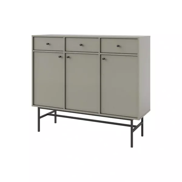 Komoda z szufladami do salonu Sakai 3 3F 3S T827 Eukaliptus 748671