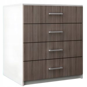 Komoda z szufladami do sypialni salonu Lana Biała Dąb Sonoma Tabac 771731 Komoda z szufladami do sypialni salonu Lana Biała Dąb Sonoma Tabac 771731