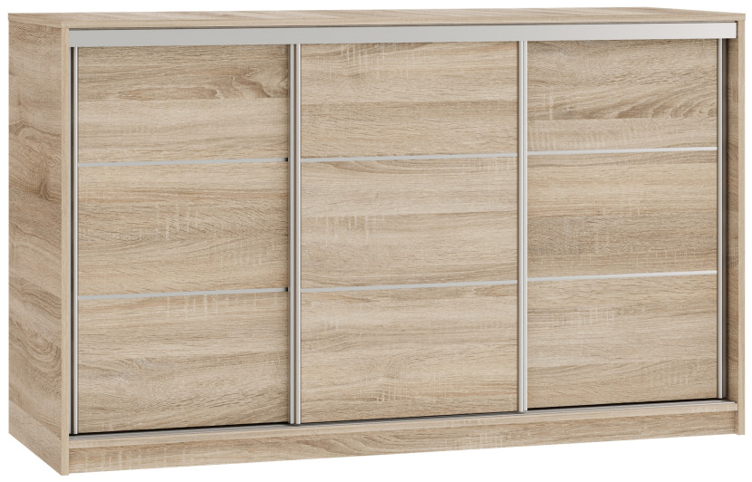 Komoda z szufladami i drążkami 160 cm TOP dąb sonoma 701811