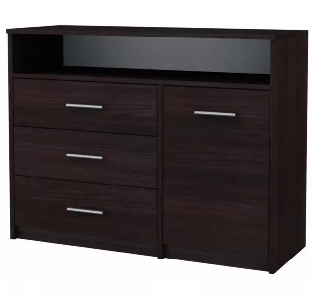 Komoda z szufladami i półkami do salonu - Sarska 692229