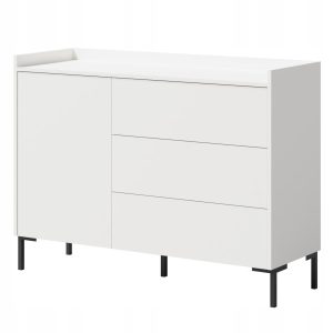 Komoda z szufladami Liam 1D3S 125 Biała 668487 Komoda z szufladami Liam 1D3S 125 Biała 668487