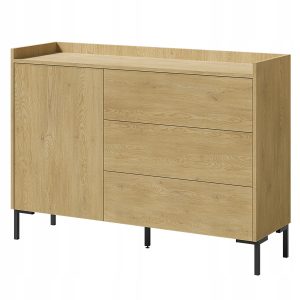 Komoda z szufladami Liam 1D3S 125 Dąb Cremona 668486 Komoda z szufladami Liam 1D3S 125 Dąb Cremona 668486