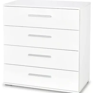 Komoda z szufladami Linesti C4 – biały połysk 643341 Komoda z szufladami Linesti C4 – biały połysk 643341