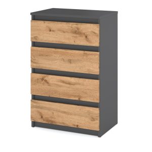 Komoda z szufladami loft hugo szafka rtv szary dąb wotan 376284 Komoda z szufladami loft hugo szafka rtv szary dąb wotan 376284