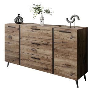 Komoda z szufladami ONYX LOFT na nóżkach z uchwytami 96247 Komoda z szufladami ONYX LOFT na nóżkach z uchwytami 96247