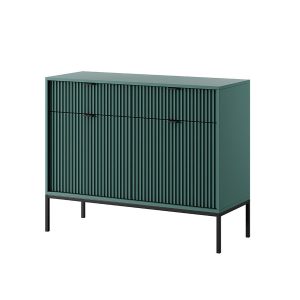 Komoda z szufladami Zielona Nova KSZ104 Czarny uchwyt stelaż 318309 Komoda z szufladami Zielona Nova KSZ104 Czarny uchwyt stelaż 318309