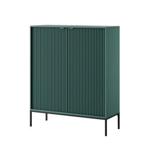 Komoda Zielona Nova K104 Złote uchwyty Czarne nogi 318297