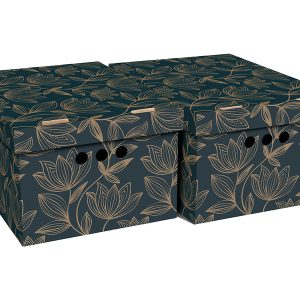 Komplet 2 pudeł kartonowych A4 Kwiat 18×35 cm 47086 Komplet 2 pudeł kartonowych A4 Kwiat 18×35 cm 47086