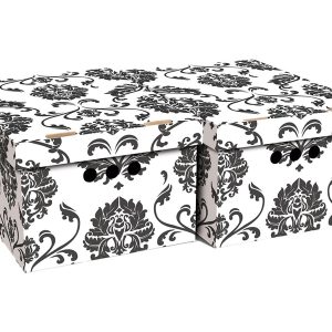 Komplet 2 pudeł kartonowych Ogród 22×25 cm 237749 Komplet 2 pudeł kartonowych Ogród 22×25 cm 237749