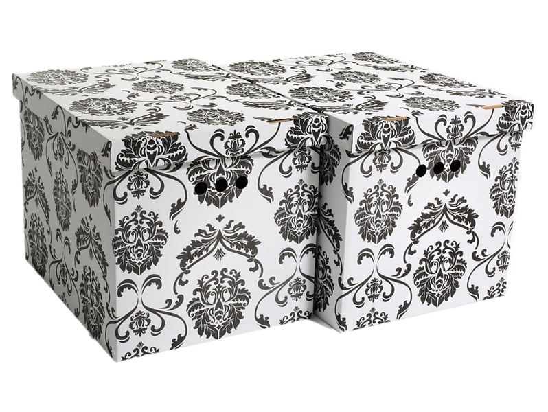 Komplet 2 pudeł kartonowych Ogród 42x32 cm 237750