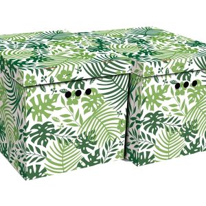 Komplet 2 pudeł kartonowych Tropical 42×32 cm 237752 Komplet 2 pudeł kartonowych Tropical 42×32 cm 237752