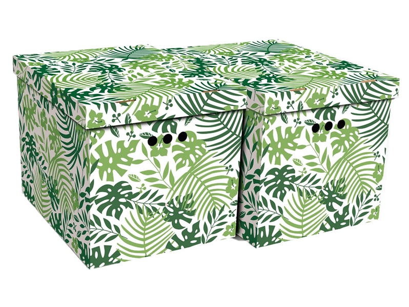 Komplet 2 pudeł kartonowych Tropical 42x32 cm 237752
