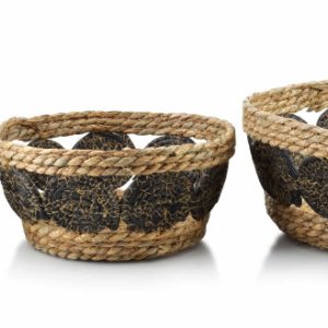Komplet 3 koszy 30X15cm 27X13cm 21X9cm BALI 264848 Komplet 3 koszy 30X15cm 27X13cm 21X9cm BALI 264848