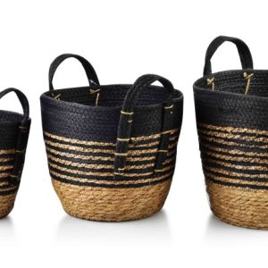 Komplet 3 koszy 33x33x26cm 28x28x23cm 23x23x20cm BALI 264841 Komplet 3 koszy 33x33x26cm 28x28x23cm 23x23x20cm BALI 264841