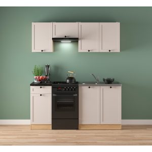 Komplet kuchenny Junona Line 170 cm dąb bernstein/uni kaszmir z blatem 866395 Komplet kuchenny Junona Line 170 cm dąb bernstein/uni kaszmir z blatem 866395