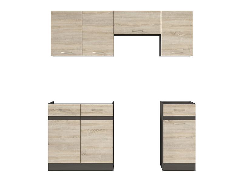Komplet kuchenny Junona Line 180 cm dąb sonoma bez blatu 107413