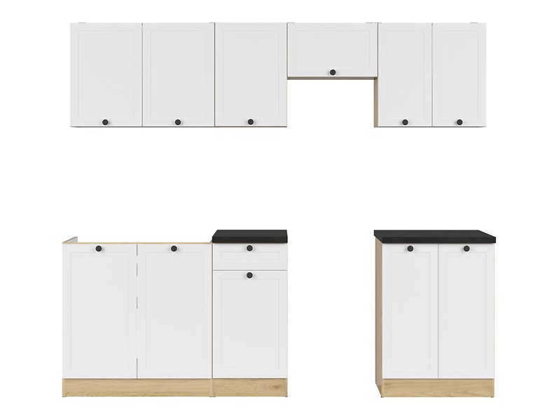 Komplet kuchenny Junona Line 230 cm biały z blatem 432732