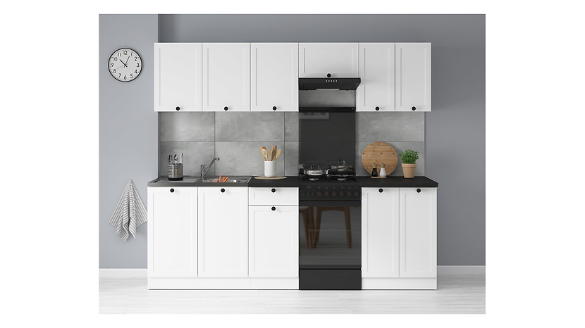 Komplet kuchenny Junona Line 230 cm biały z blatem 164185