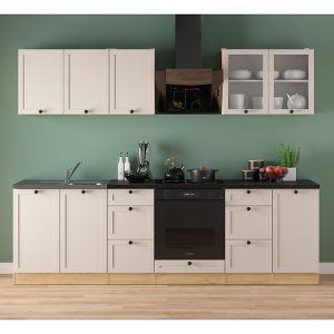 Komplet kuchenny Junona Line 260 cm dąb bernstein/uni kaszmir 866415 Komplet kuchenny Junona Line 260 cm dąb bernstein/uni kaszmir 866415