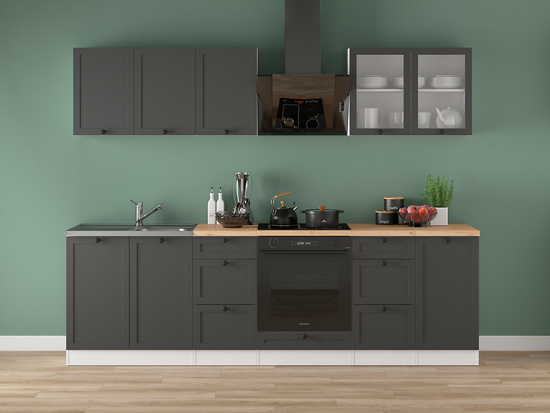 Komplet kuchenny Junona Line 260 cm grafitowy 659572