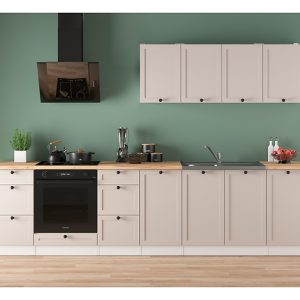 Komplet kuchenny Junona Line 300 cm biały/uni kaszmir 866418 Komplet kuchenny Junona Line 300 cm biały/uni kaszmir 866418