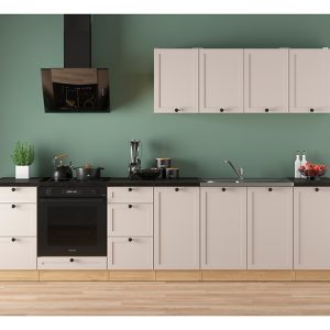 Komplet kuchenny Junona Line 300 cm dąb bernstein/uni kaszmir 866419 Komplet kuchenny Junona Line 300 cm dąb bernstein/uni kaszmir 866419