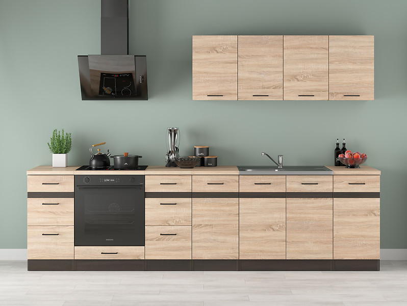 Komplet kuchenny Junona Line 300 cm dąb sonoma 659585