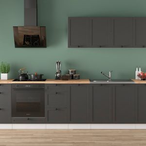 Komplet kuchenny Junona Line 300 cm grafitowy 659582 Komplet kuchenny Junona Line 300 cm grafitowy 659582