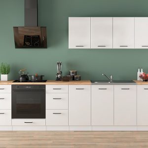 Komplet kuchenny Junona Line 300 cm kredowy połysk 653231 Komplet kuchenny Junona Line 300 cm kredowy połysk 653231