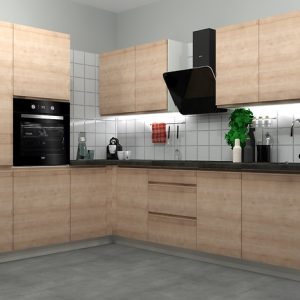 Komplet kuchenny narożny Sole 230×275 cm dąb arlington 399176 Komplet kuchenny narożny Sole 230×275 cm dąb arlington 399176