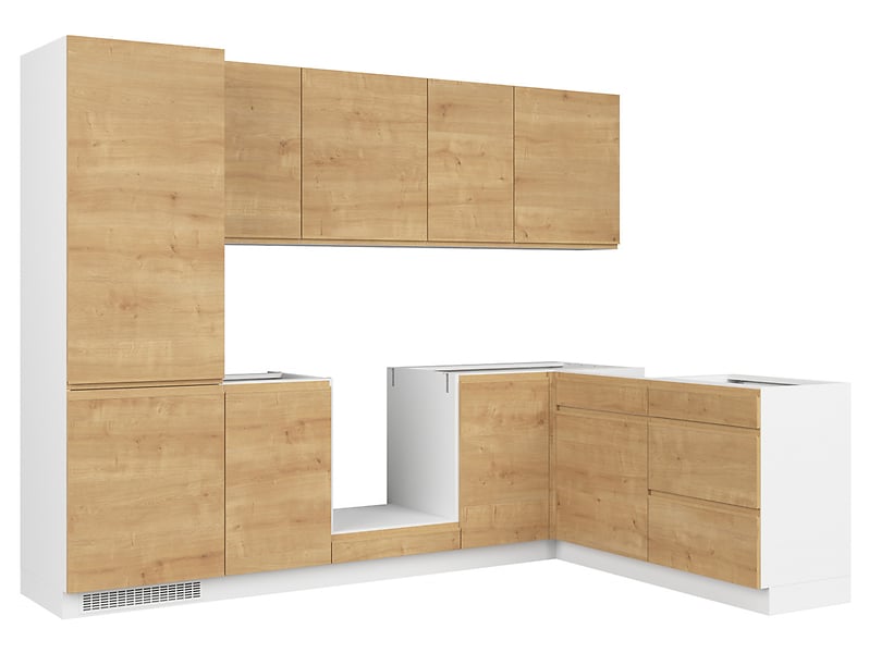 Komplet kuchenny narożny Sole 270x180 cm dąb arlington 50809