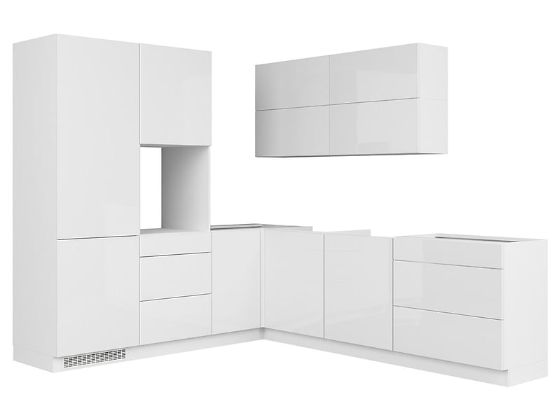 Komplet kuchenny narożny Top Line 225x260 cm biały połysk 37968