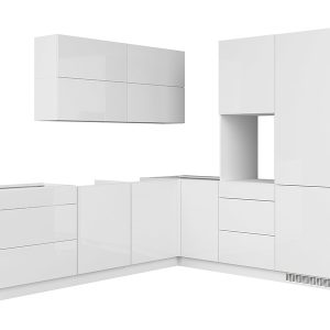 Komplet kuchenny narożny Top Line 260×225 cm biały połysk 37961 Komplet kuchenny narożny Top Line 260×225 cm biały połysk 37961