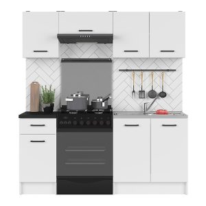 Komplet kuchenny Sara Line 180 cm biały 284690 Komplet kuchenny Sara Line 180 cm biały 284690