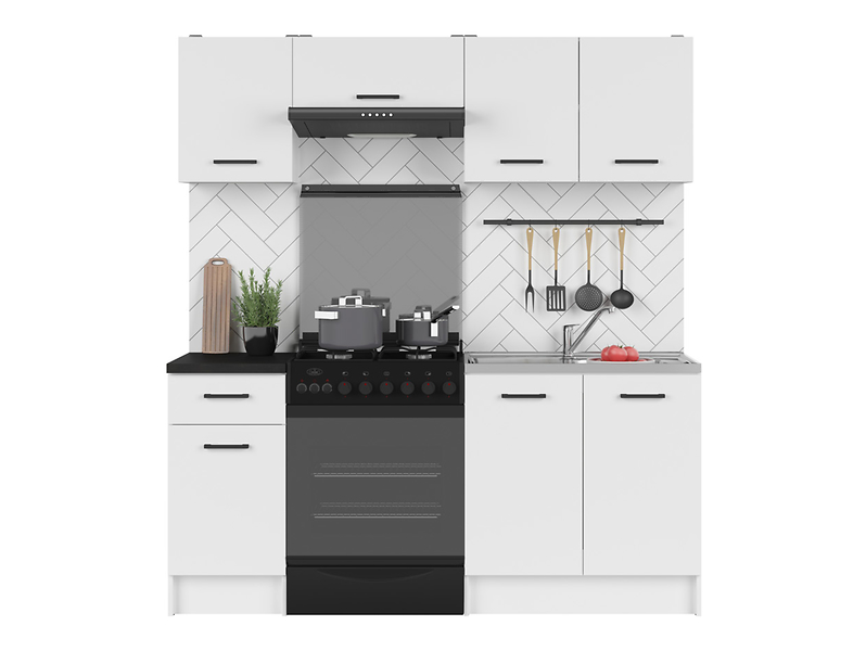 Komplet kuchenny Sara Line 180 cm biały 284690