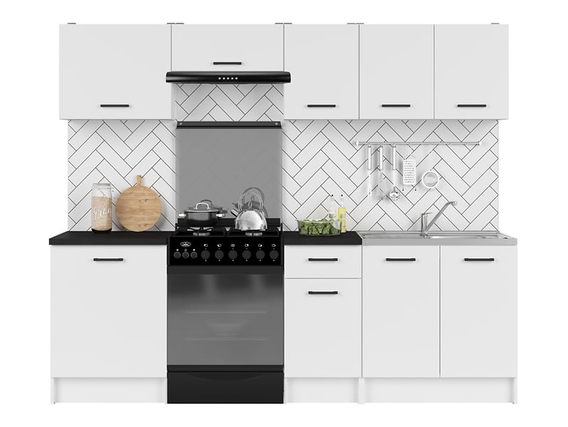 Komplet kuchenny Sara Line 240 cm biały 282988