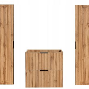 KOMPLET Mebli do Łazienki ADEL OAK 3 elementy DĄB WOTAN 259591 KOMPLET Mebli do Łazienki ADEL OAK 3 elementy DĄB WOTAN 259591