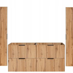 KOMPLET Mebli do Łazienki ADEL OAK 4 elementy DĄB WOTAN 259587 KOMPLET Mebli do Łazienki ADEL OAK 4 elementy DĄB WOTAN 259587