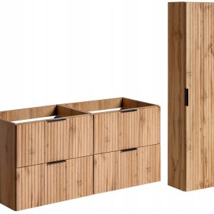 KOMPLET Mebli Łazienkowych ADEL OAK 3 elementy DĄB WOTAN 259586 KOMPLET Mebli Łazienkowych ADEL OAK 3 elementy DĄB WOTAN 259586