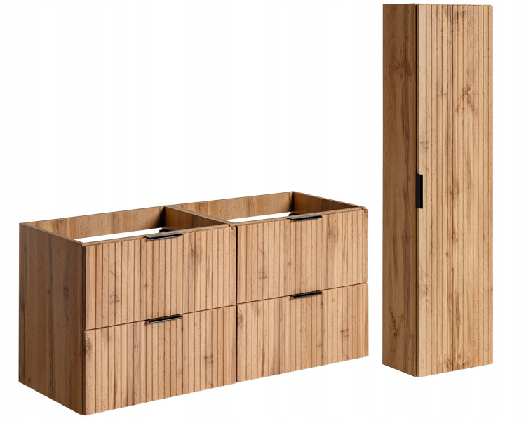 KOMPLET Mebli Łazienkowych ADEL OAK 3 elementy DĄB WOTAN 259586