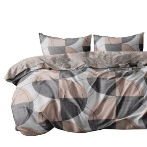 Komplet Pościeli 160×200 cm + 2x 70×80 cm Satynowa Mikrofibra SATIN TAUPE 939783 Komplet Pościeli 160×200 cm + 2x 70×80 cm Satynowa Mikrofibra SATIN TAUPE 939783