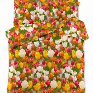 Komplet pościeli 3D Tulipany 200×220 3-częściowy 341407