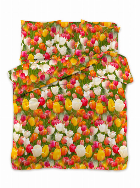Komplet pościeli 3D Tulipany 200x220 3-częściowy 341407