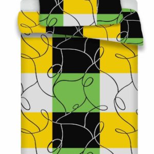 Komplet pościeli 4 szt. 140×200-2szt 70×90 – 2szt.Krata z mikrofibry 765597