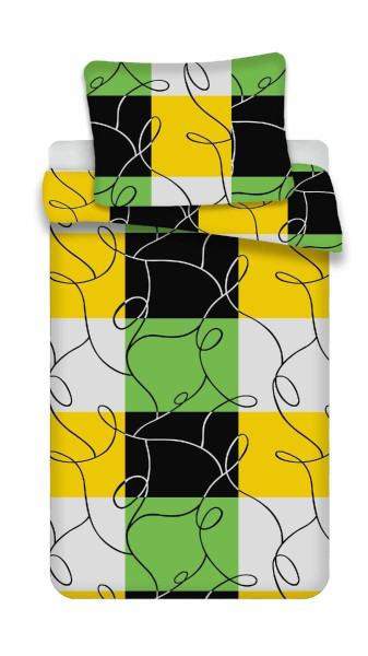 Komplet pościeli 4 szt. 140x200-2szt 70x90 - 2szt.Krata z mikrofibry 765597