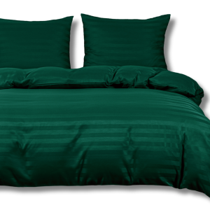 Komplet pościeli adamaszek 220×200 zieleń butelkowa 341409 Komplet pościeli adamaszek 220×200 zieleń butelkowa 341409